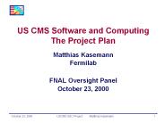 US CMS Software and Computing