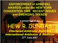 ENFORCEMENT of ARBITRAL AWARDS under the NEW YORK CONVENTION 1958: RECENT ISSUES and EMERGING TRENDS PowerPoint PPT Presentation