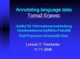 Annotating language data Toma PowerPoint PPT Presentation