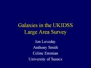 Galaxies in the UKIDSS Large Area Survey