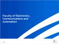Faculty of Electronics, Communications and Automation PowerPoint PPT Presentation