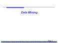 Data Mining PowerPoint PPT Presentation