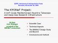 The KM3NeT Project: A km3Scale Mediterranean Neutrino Telescope and DeepSea Research Infrastructure PowerPoint PPT Presentation