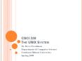 CSCI 330 The UNIX System PowerPoint PPT Presentation
