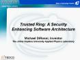 Trusted Ring: A Security Enhancing Software Architecture Michael DiRossi, Inventor The Johns Hopkins PowerPoint PPT Presentation