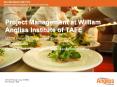 Project Management at William Angliss Institute of TAFE PowerPoint PPT Presentation