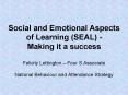 Social and Emotional Aspects of Learning (SEAL) - Making it a success PowerPoint PPT Presentation