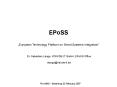 EPoSS PowerPoint PPT Presentation