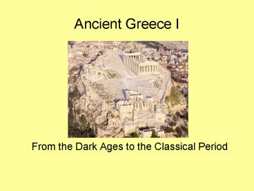 Ancient Greece I