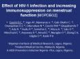 Effect of HIV1 infection and increasing immunosuppression on menstrual function MOPDBO2 PowerPoint PPT Presentation