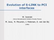 Evolution of S-LINK to PCI interfaces