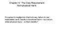 Chapter IV The Duty Requirement: Nonphysical Harm' PowerPoint PPT Presentation