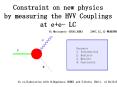 Constraint on new physics by measuring the HVV Couplings at e e- LC PowerPoint PPT Presentation