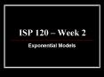 ISP 120 Week 2 PowerPoint PPT Presentation