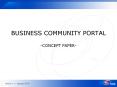 BUSINESS COMMUNITY PORTAL PowerPoint PPT Presentation