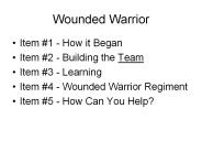 Wounded Warrior