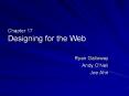 Chapter 17 Designing for the Web PowerPoint PPT Presentation