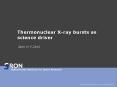 Thermonuclear Xray bursts as science driver PowerPoint PPT Presentation