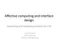 Affective computing and interface design PowerPoint PPT Presentation