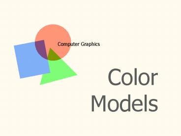 Computer Graphics presentation | free to view