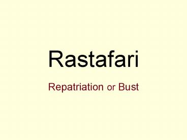 Rastafari