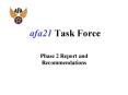 afa21 Task Force PowerPoint PPT Presentation