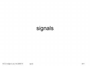signals