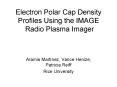 Electron Polar Cap Density Profiles Using the IMAGE Radio Plasma Imager PowerPoint PPT Presentation