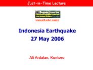 Indonesia Earthquake