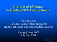 The Role of Efficiency In Meeting PNW Energy Needs PowerPoint PPT Presentation