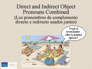 Double object pronouns