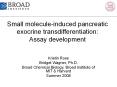 Small molecule-induced pancreatic exocrine transdifferentiation: Assay development PowerPoint PPT Presentation
