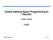 Global Address Space Programming in Titanium