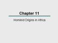 Hominid Origins in Africa PowerPoint PPT Presentation