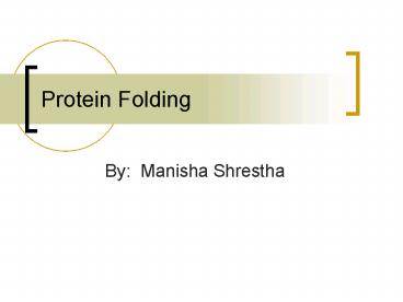 Protein Folding