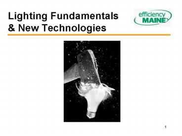 Lighting Fundamentals