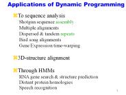 Applications of Dynamic Programming