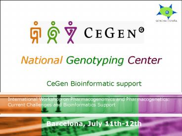 National Genotyping Center