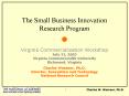 The Small Business Innovation Research Program PowerPoint PPT Presentation