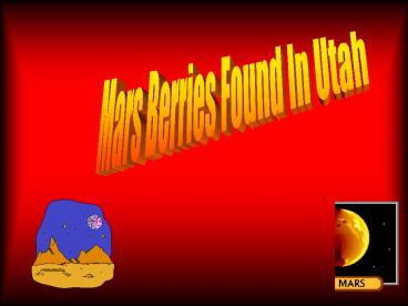 Moqui Marbles Found on Mars