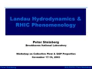 Landau Hydrodynamics
