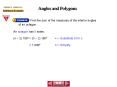 Angles and Polygons PowerPoint PPT Presentation