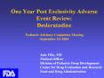 One Year Post Exclusivity Adverse Event Review: Desloratadine  Pediatric Advisory Committee Meeting September 15, 2004 PowerPoint PPT Presentation