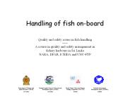 Handling of fish on-board