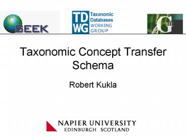 Taxonomic Concept Transfer Schema