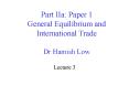 General Equilibrium and International Trade PowerPoint PPT Presentation