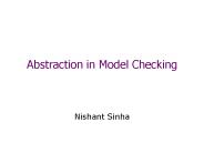 Abstraction in Model Checking