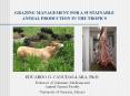 GRAZING MANAGEMENT FOR A SUSTAINABLE ANIMAL PRODUCTION IN THE TROPICS PowerPoint PPT Presentation