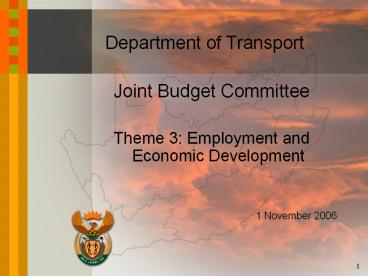 Department of Transport