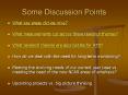 Some Discussion Points PowerPoint PPT Presentation